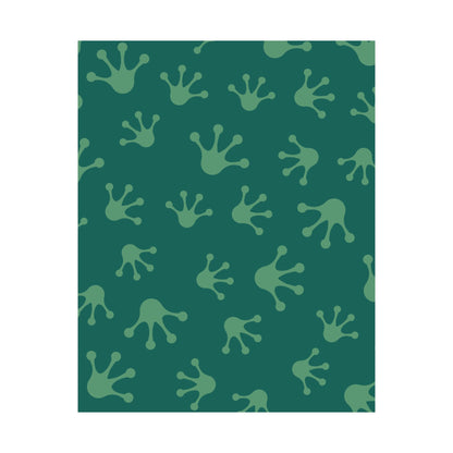 Frog Splash Art Prints, Fun Wall Decor for Kids, Nursery Room Accent, Green Frog Pattern Posters, Gift for Frog Lovers