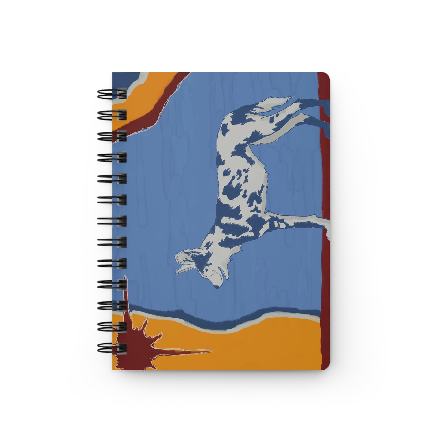 Painted Wolf Spiral Notebook