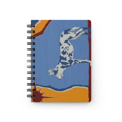 Painted Wolf Spiral Notebook