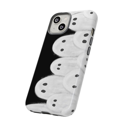 Painted Ghosts Phone Case | Ghostly Tough Phone Case for Spooky Style, Halloween Gift, Phone Cover, Ghost Theme, Unique Accessory, Spooky Season, Viral Painted Ghosts Inspired Design