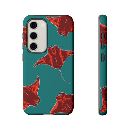 Manta Ray Phone Case, Tropical Phone Cover, Ocean Vibe Accessories, Summer Gift Idea, Marine Animal Merchandise