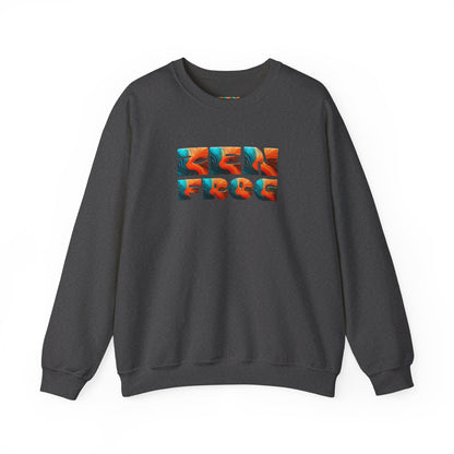 Zen Frog Crewneck Sweatshirt, Cozy Unisex Sweatshirt, Relaxed Fit Fashion, Perfect Gift for Friends, Everyday Style, Casual Wear, Simple Moon Design, Gift for Him, Gift for Her