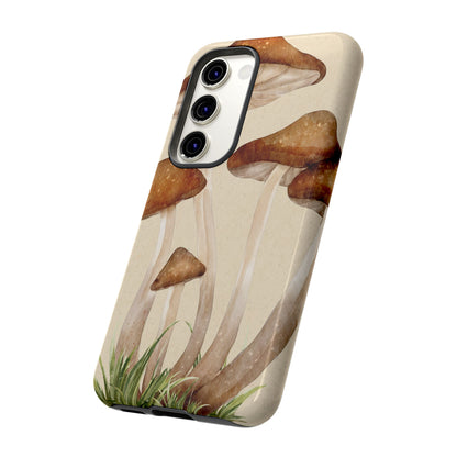 Mushroom Phone Case - Nature Lover, Eco-Friendly Gift, Cute Cell Phone Cover, Aesthetic Tech Accessory, Unique Fall Decor, Artsy Phone Cases, Cute, Gift for Her, Nature-inspired Designs, Durable Cases