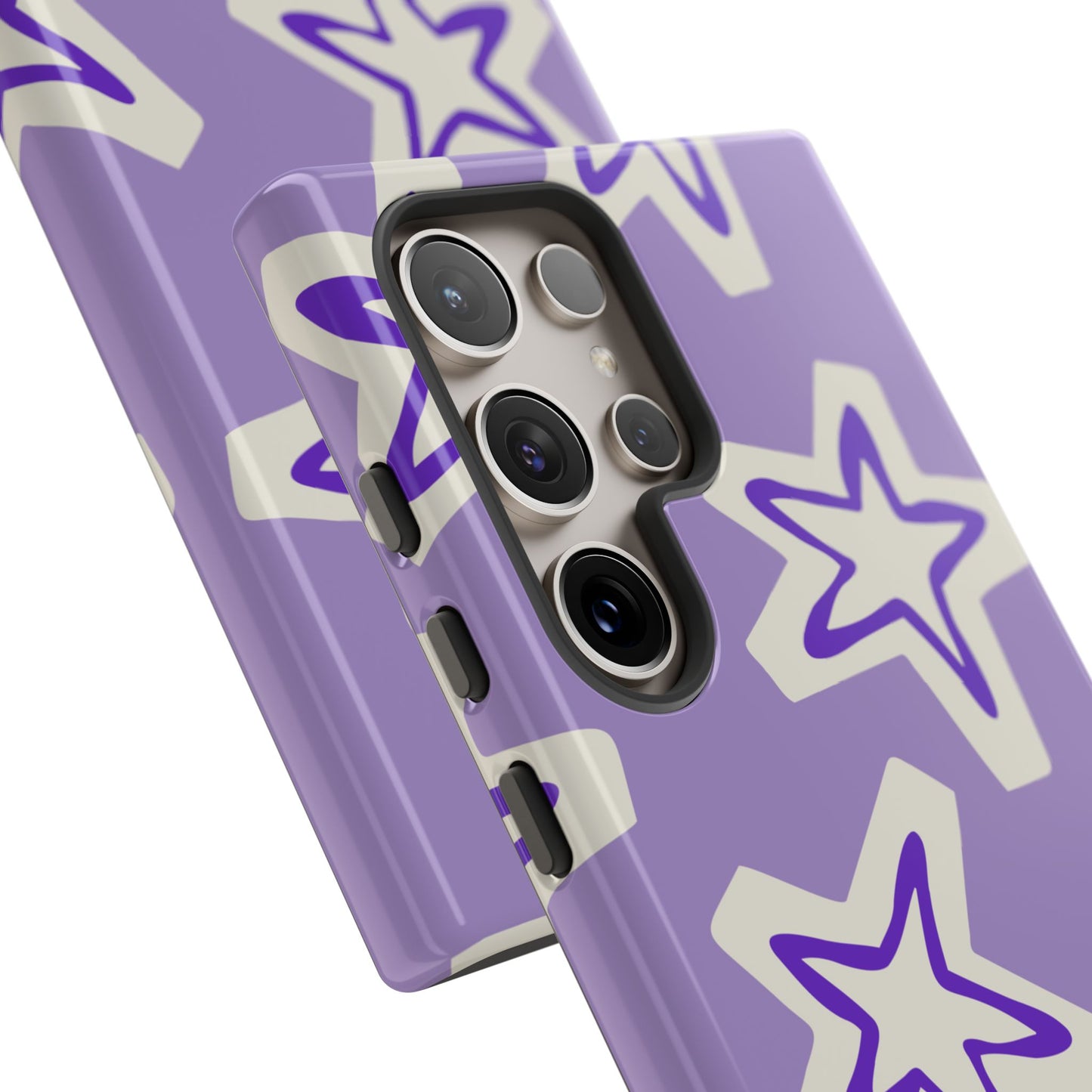 Starry Pattern Phone Case, Cute Star Design, Tough Phone Cover, Gifts for Her, Stylish Phone Accessory