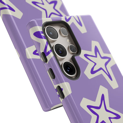 Starry Pattern Phone Case, Cute Star Design, Tough Phone Cover, Gifts for Her, Stylish Phone Accessory
