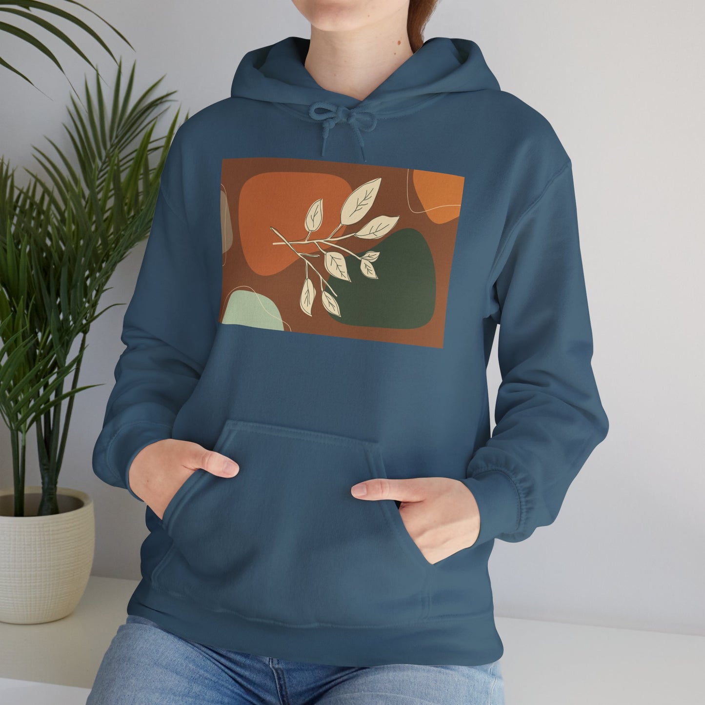 Botanical Design Unisex Hoodie, Cozy Sweatshirt for Nature Lovers, Gift for Friends, Autumn Fashion, Comfortable Casual Wear