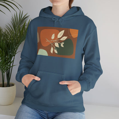 Botanical Design Unisex Hoodie, Cozy Sweatshirt for Nature Lovers, Gift for Friends, Autumn Fashion, Comfortable Casual Wear