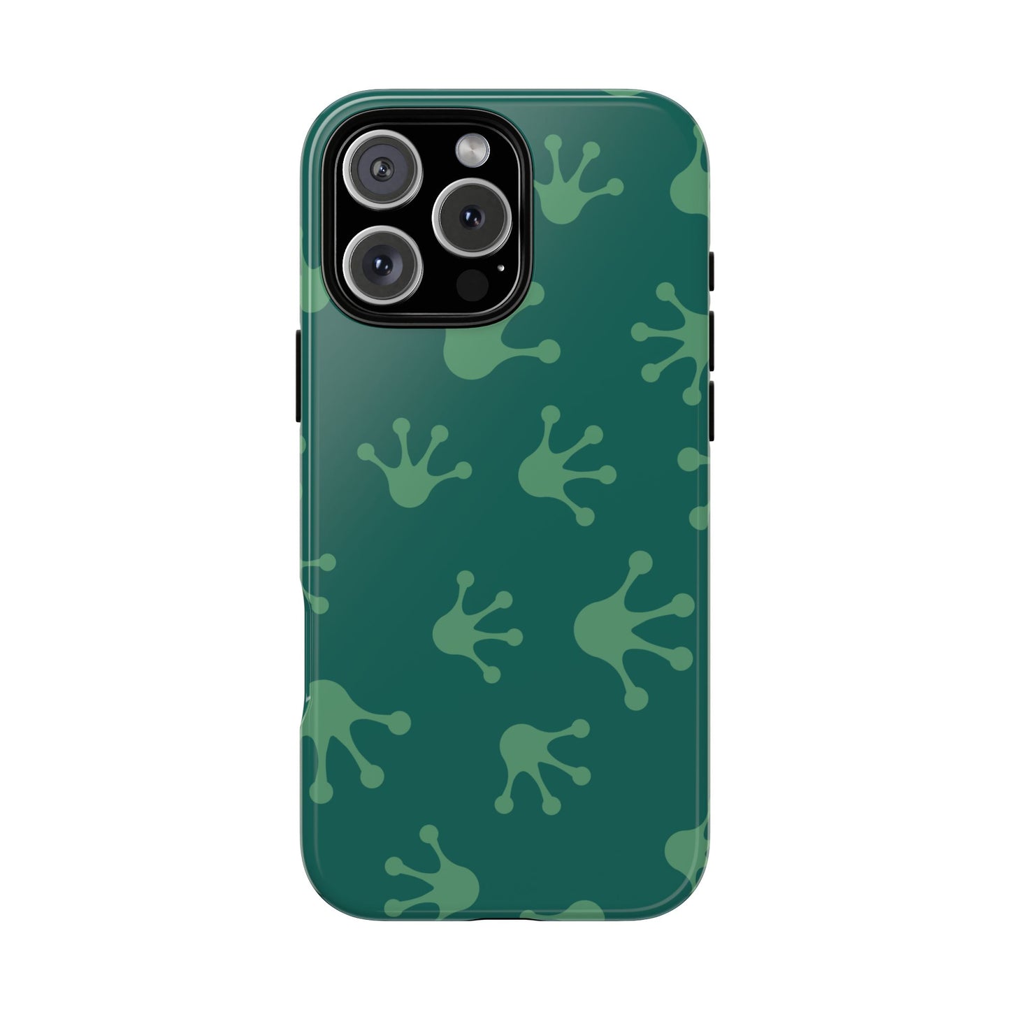 Frog Print Phone Case, Nature Lover Gift, Eco-Friendly Cover, Fun Green Design, Unique Frog Accessories