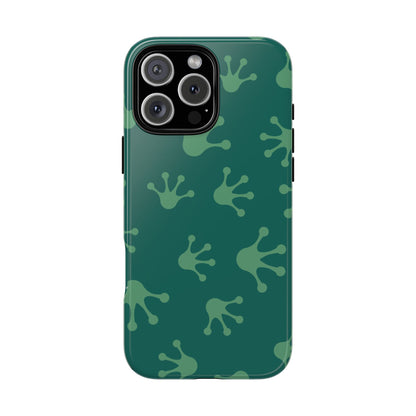 Frog Print Phone Case, Nature Lover Gift, Eco-Friendly Cover, Fun Green Design, Unique Frog Accessories