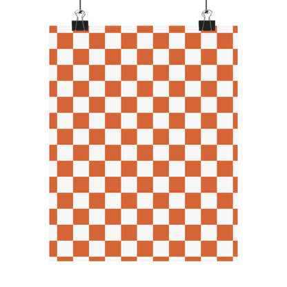 Chic Checkerboard Matte Vertical Posters | Modern Wall Art, Home Decor, Unique Gift, Interior Design, Wall Decoration