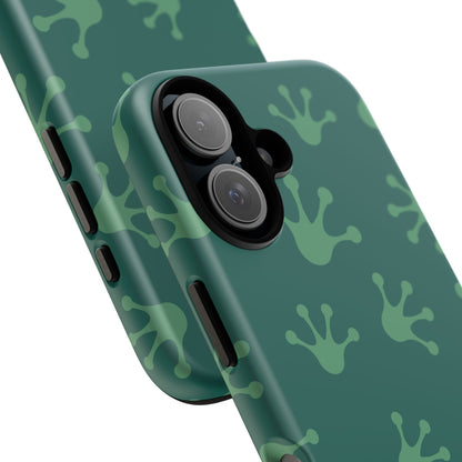 Frog Print Phone Case, Nature Lover Gift, Eco-Friendly Cover, Fun Green Design, Unique Frog Accessories