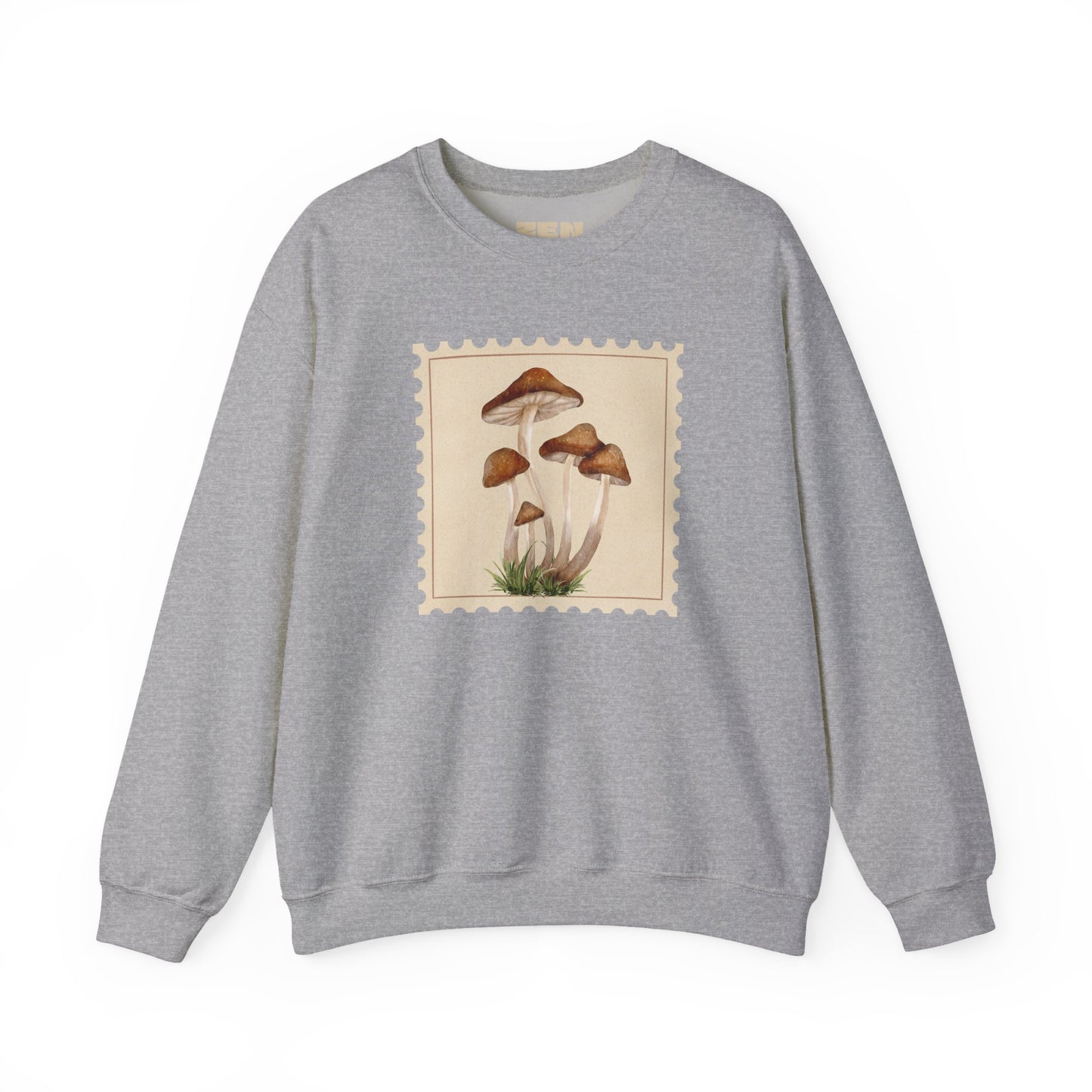 Mushroom Vibes Unisex Crewneck Sweatshirt - Cozy Fashion, Nature Lover Gift, Fall Outfit, Eco-Friendly Style, Perfect for Autumn, Artsy Sweatshirts, Premium, Nature-inspired Crewnecks