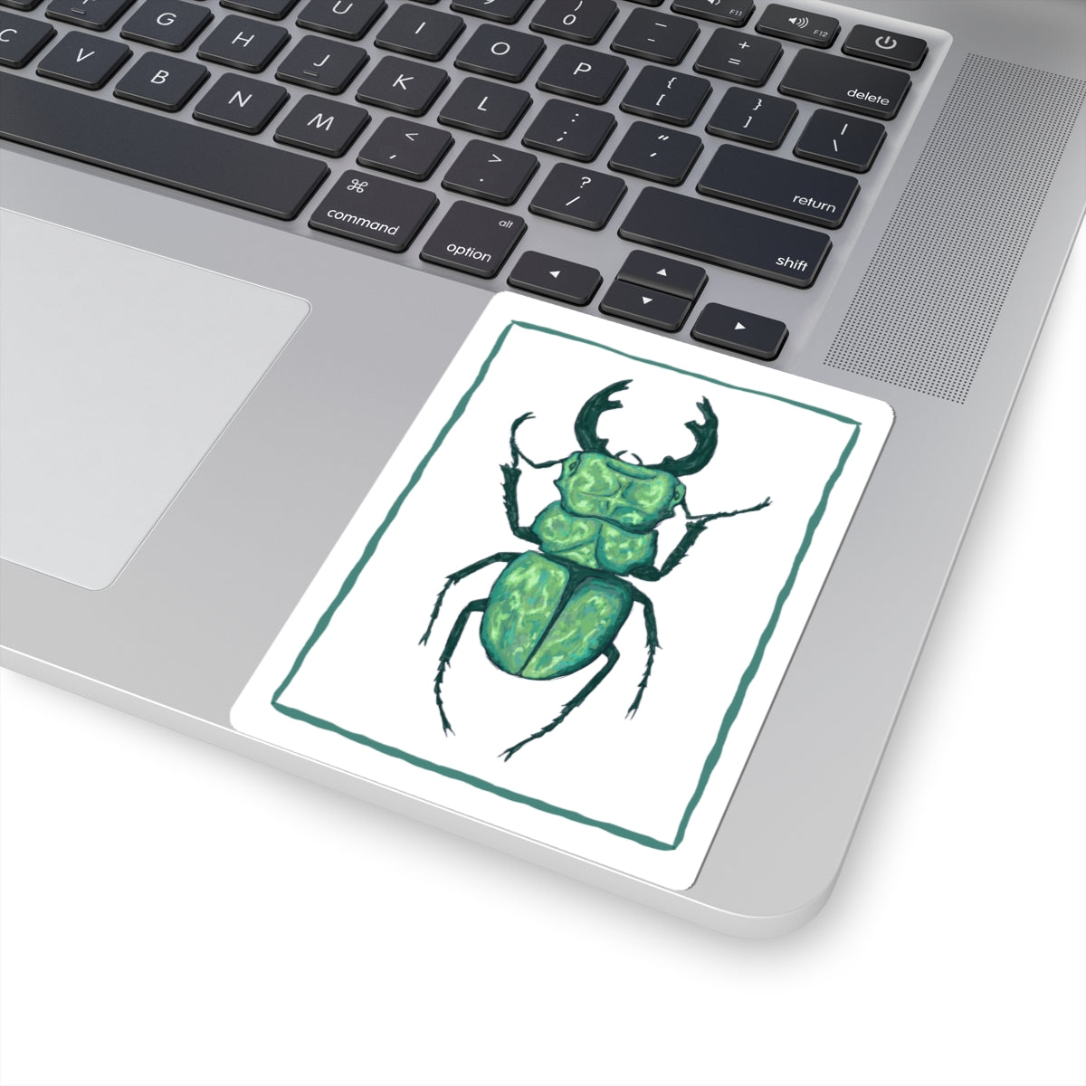 Eclectic Beetle Kiss-Cut Stickers, Nature Lover Decor, Creepy-Crawly Gifts, Fun Laptop Accessories, Artistic Bug Art, Unique Decor