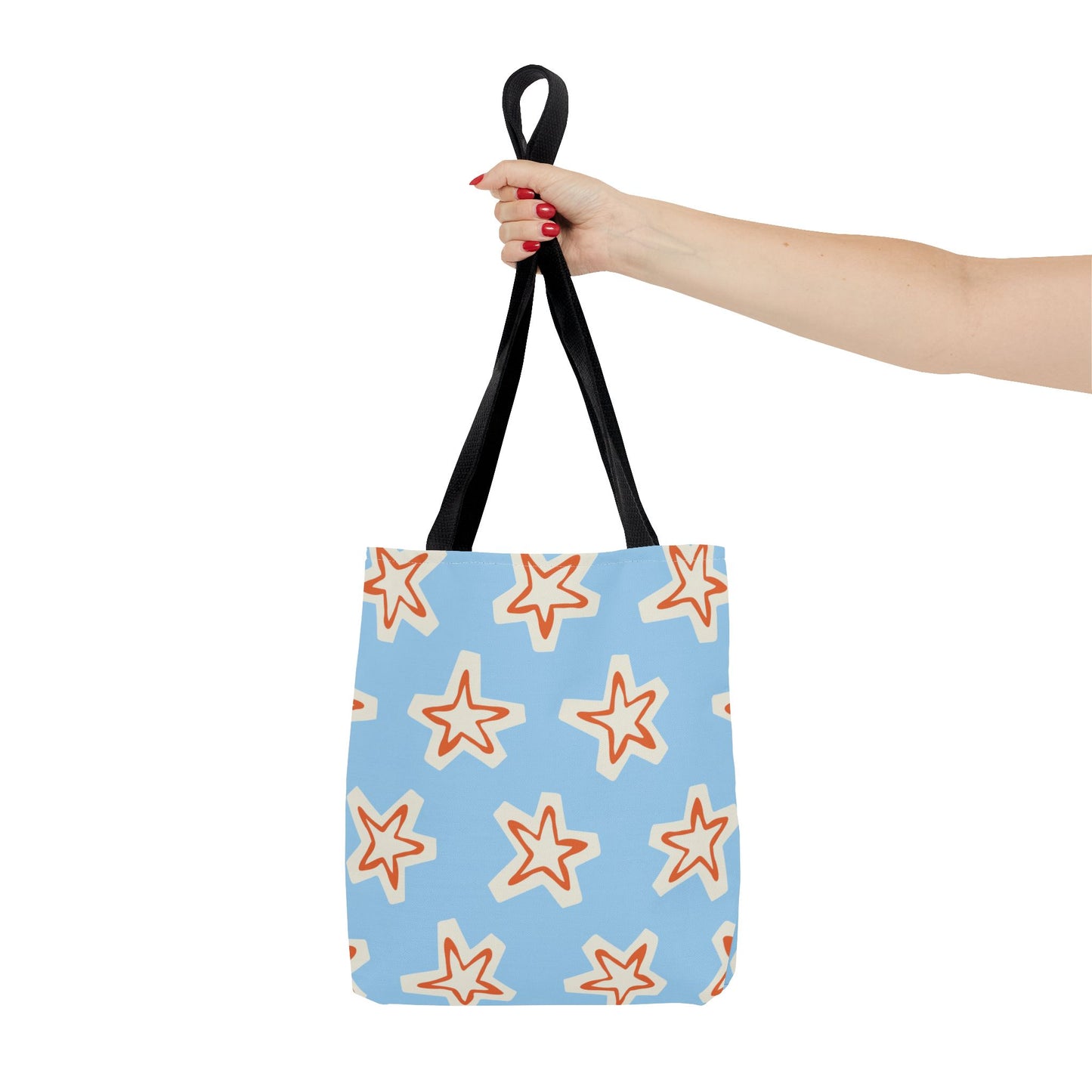 Starry Blue Tote Bag | Stylish Grocery Tote, Eco-Friendly Bag, Beach Bag, Weekend Getaway, Custom Design