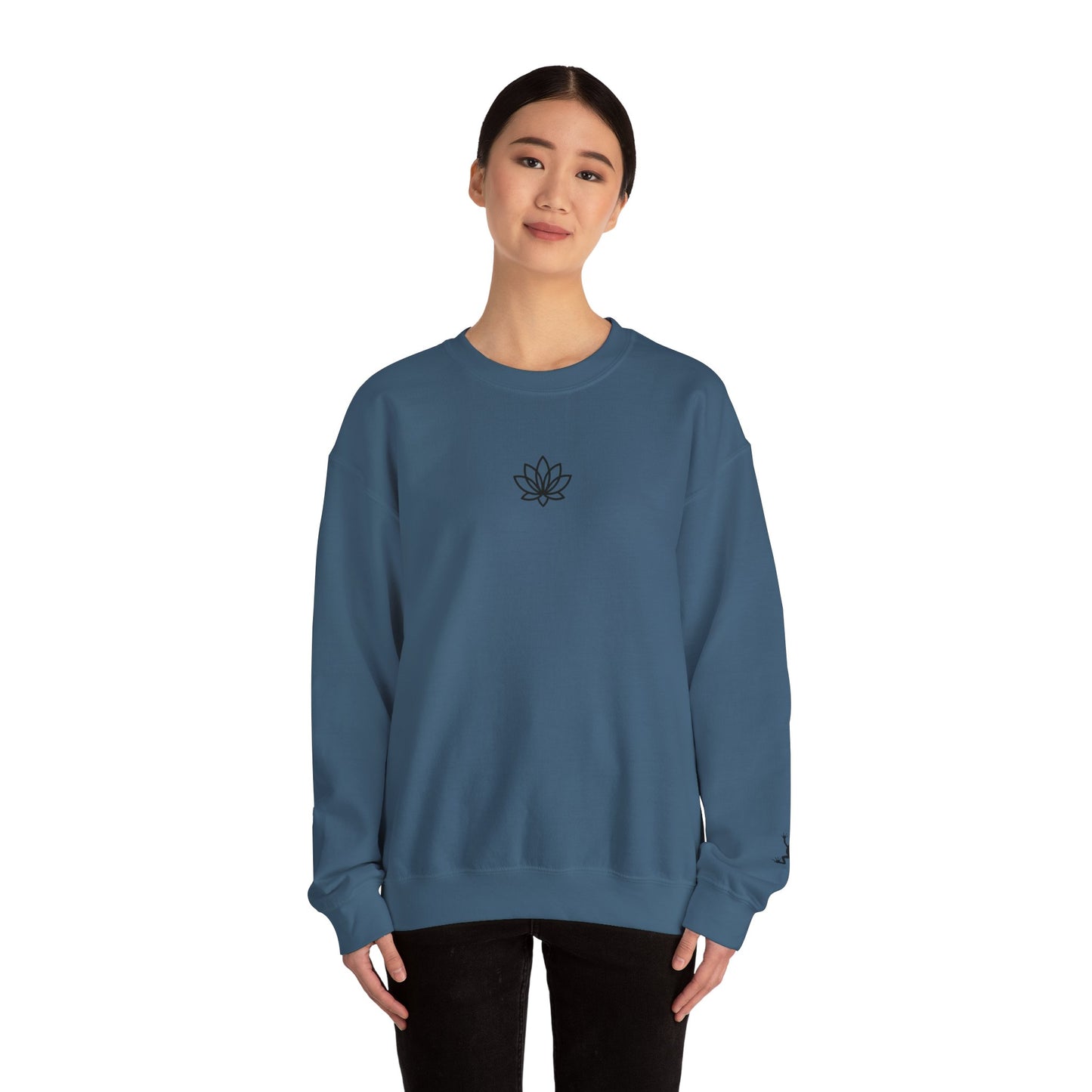 Lotus Flower Unisex Crewneck Sweatshirt, Cozy Sweatshirt, Flower Sweatshirt, Gift for Her, Casual Wear, Spring Fashion