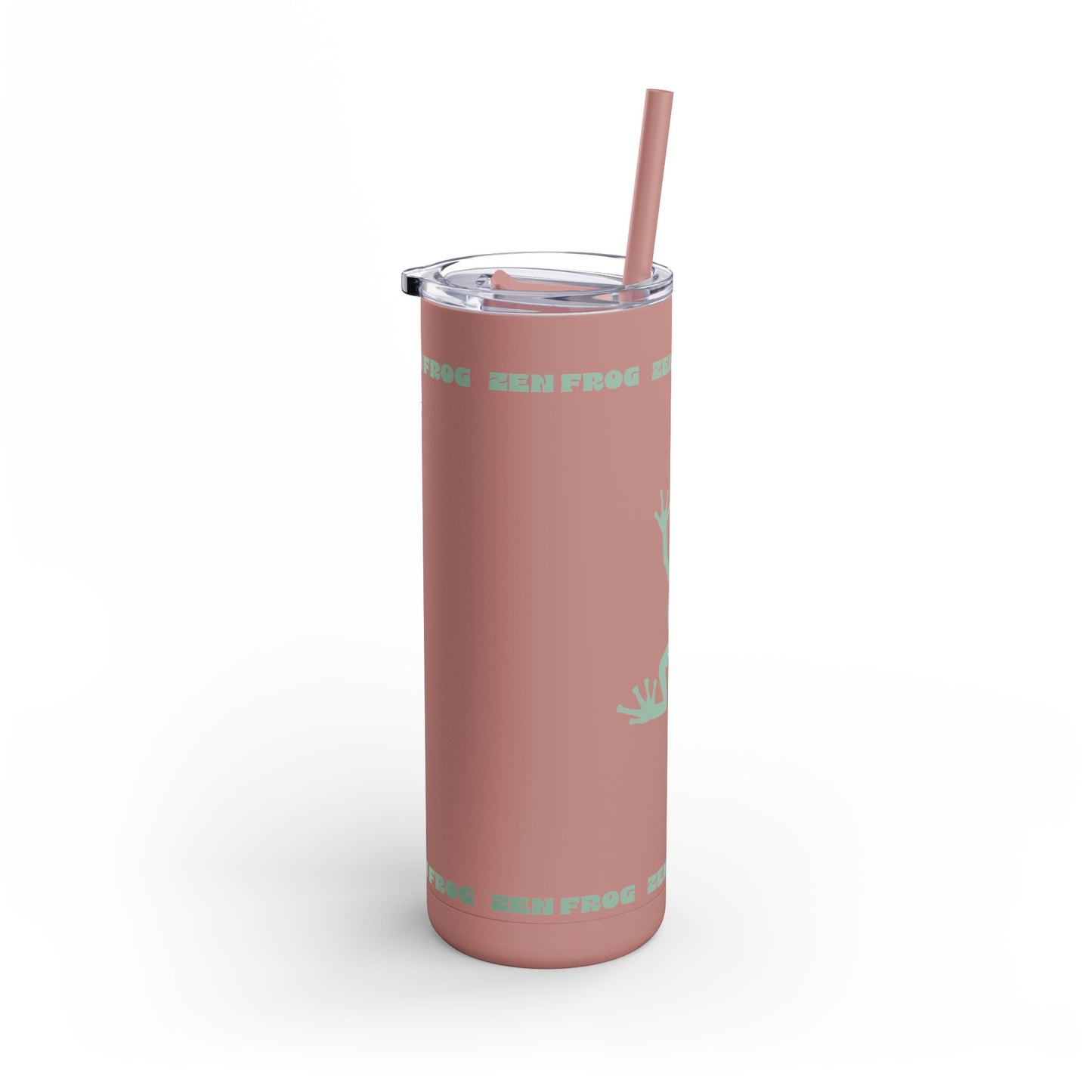 Zen Frog Skinny Tumbler, 20oz - Unique Drinkware for Nature Lovers, Eco-friendly Gift, Travel Cup, Summer Hydration, Stylish Reusable Cup