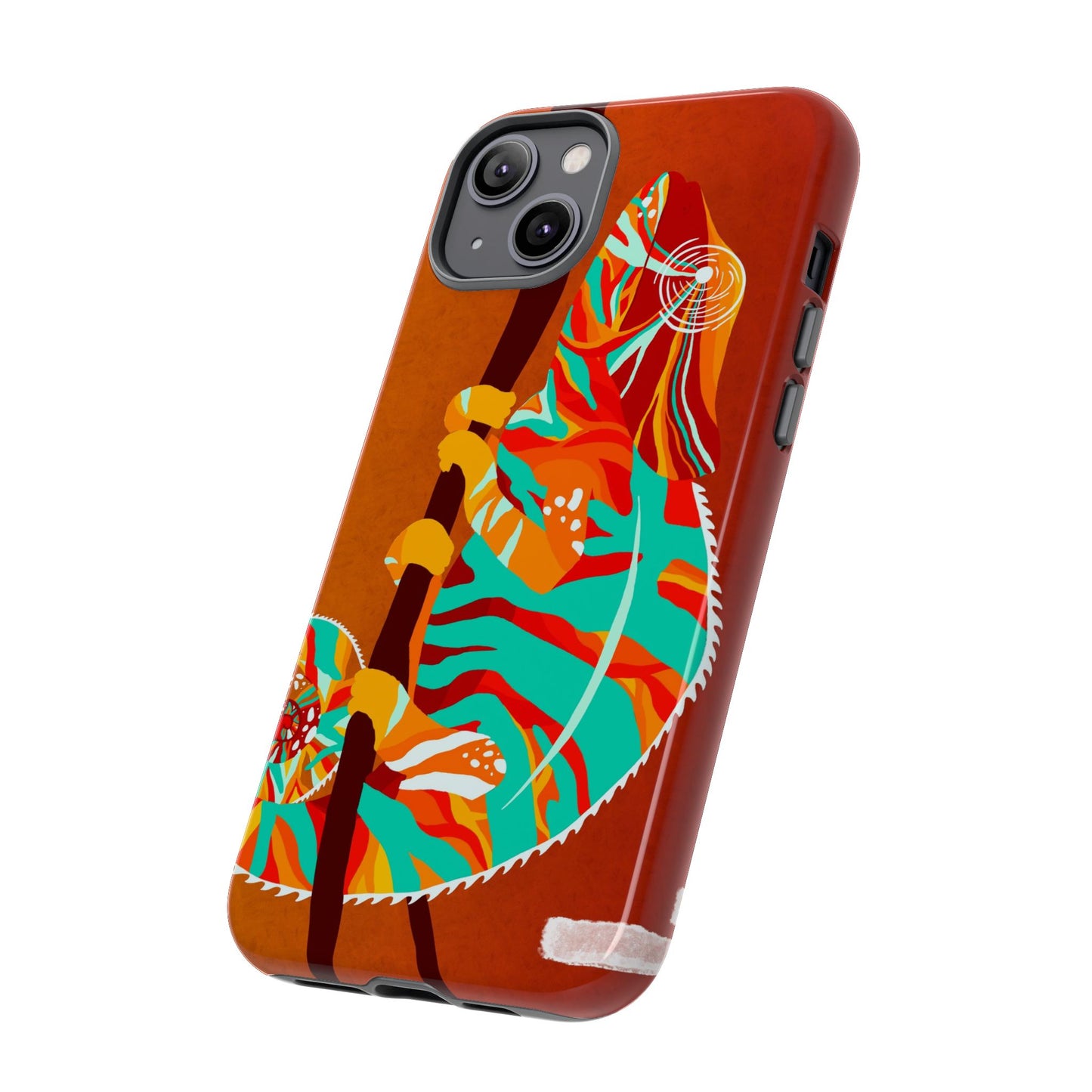 Chameleon Phone Case - Vibrant Artistic Design, Tough Cases for Animal Lovers, Unique Gift, Eco-Friendly Protection