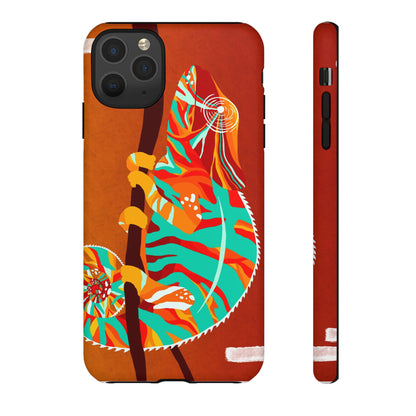 Chameleon Phone Case - Vibrant Artistic Design, Tough Cases for Animal Lovers, Unique Gift, Eco-Friendly Protection