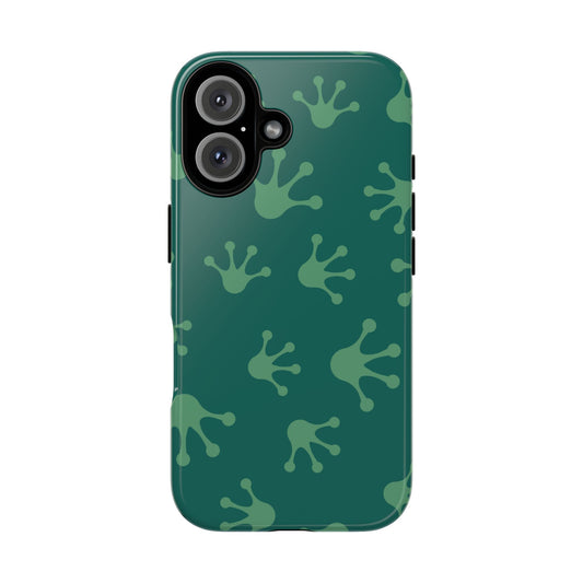 Frog Print Phone Case, Nature Lover Gift, Eco-Friendly Cover, Fun Green Design, Unique Frog Accessories