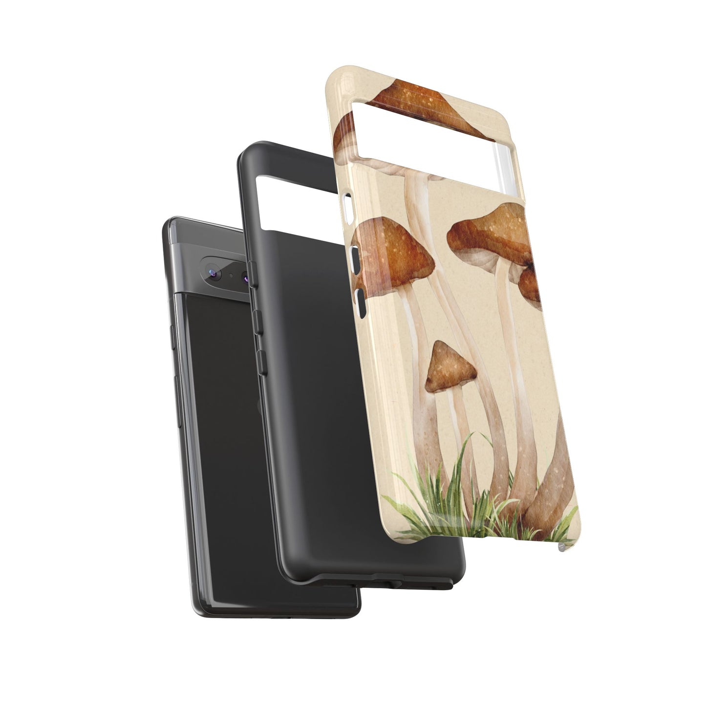 Mushroom Phone Case - Nature Lover, Eco-Friendly Gift, Cute Cell Phone Cover, Aesthetic Tech Accessory, Unique Fall Decor, Artsy Phone Cases, Cute, Gift for Her, Nature-inspired Designs, Durable Cases