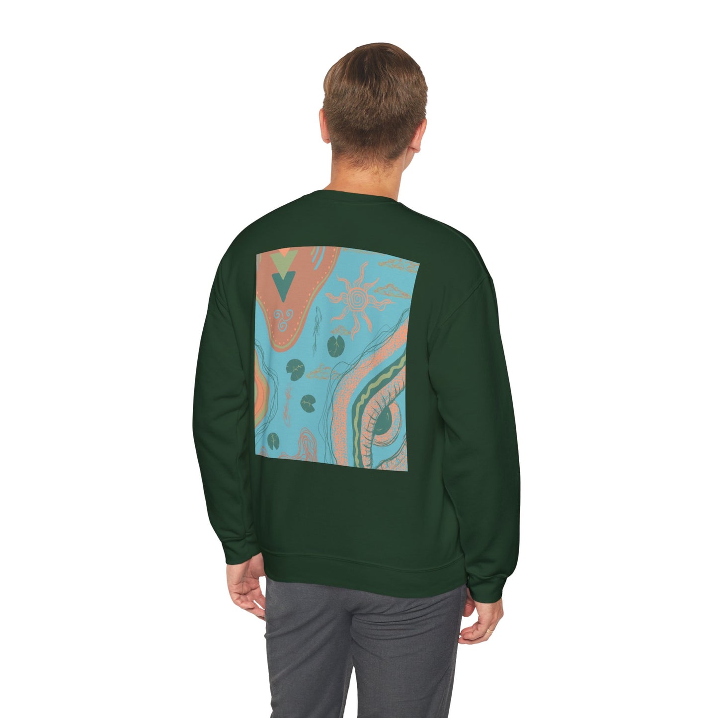 Bohemian Crewneck Sweatshirt, Cozy Sweatshirt for Art Lovers, Unique Graphic Apparel, Perfect Gift for Everyday Wear, Trendy Fashion Hoodie