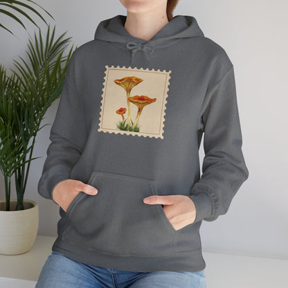 Botanical Print Hoodie, Cozy Sweatshirt, Nature Lover Gift, Comfortable Casual Wear, Fall Fashion, Unisex Hoodie, Comfy Mushroom Hoodie, Nature Vibes, Perfect for Fall
