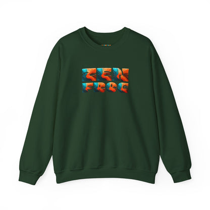 Zen Frog Crewneck Sweatshirt, Cozy Unisex Sweatshirt, Relaxed Fit Fashion, Perfect Gift for Friends, Everyday Style, Casual Wear, Simple Moon Design, Gift for Him, Gift for Her