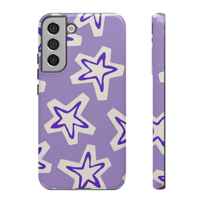 Starry Pattern Phone Case, Cute Star Design, Tough Phone Cover, Gifts for Her, Stylish Phone Accessory