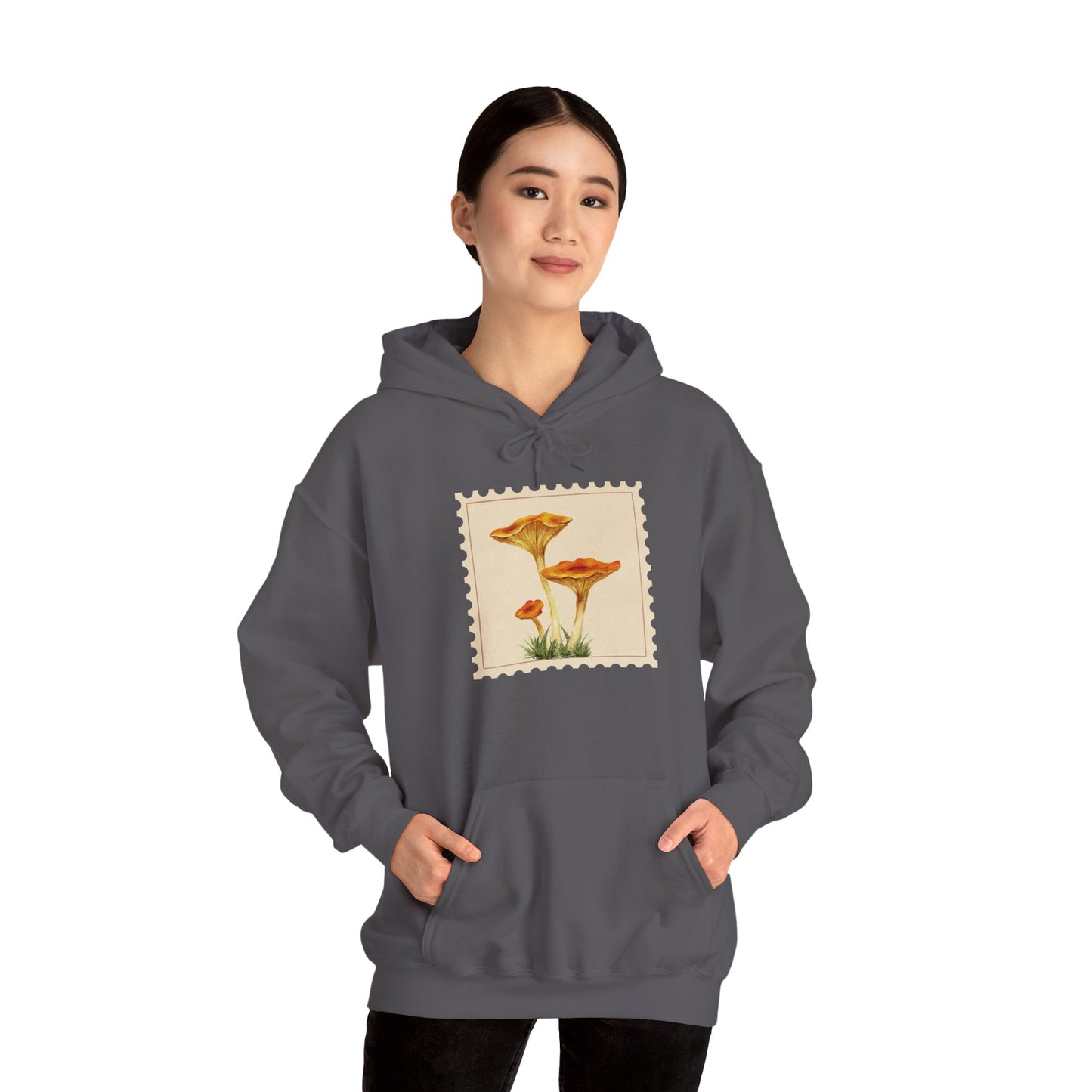 Botanical Print Hoodie, Cozy Sweatshirt, Nature Lover Gift, Comfortable Casual Wear, Fall Fashion, Unisex Hoodie, Comfy Mushroom Hoodie, Nature Vibes, Perfect for Fall