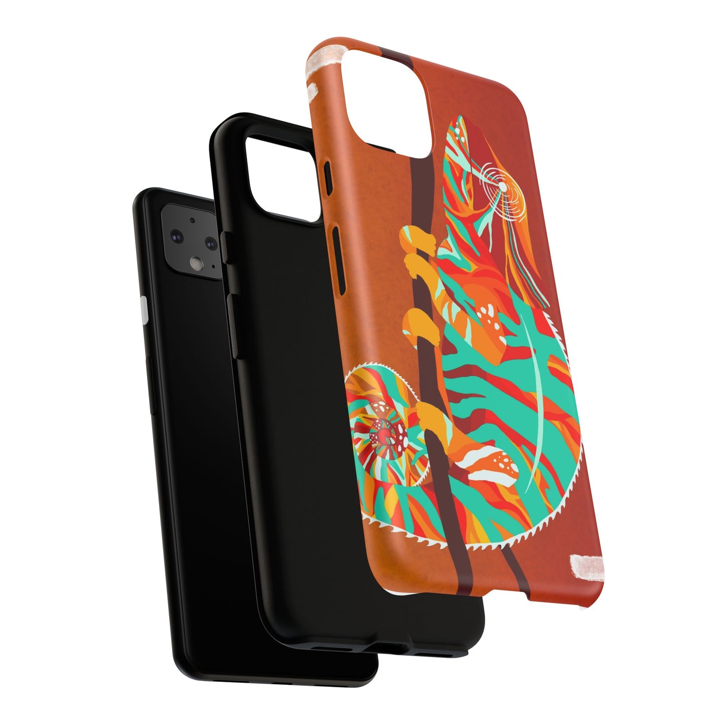 Chameleon Phone Case - Vibrant Artistic Design, Tough Cases for Animal Lovers, Unique Gift, Eco-Friendly Protection