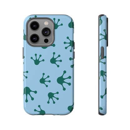 Frog Pattern Phone Case, Tough Cases for Nature Lovers, Unique Gift for Kids, Eco-Friendly Accessories, Stylish Cell Phone Cover, Cute Frog Print Pattern, Artsy Phone Cases
