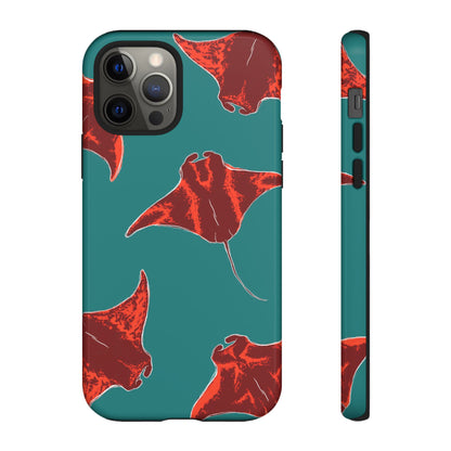 Manta Ray Phone Case, Tropical Phone Cover, Ocean Vibe Accessories, Summer Gift Idea, Marine Animal Merchandise