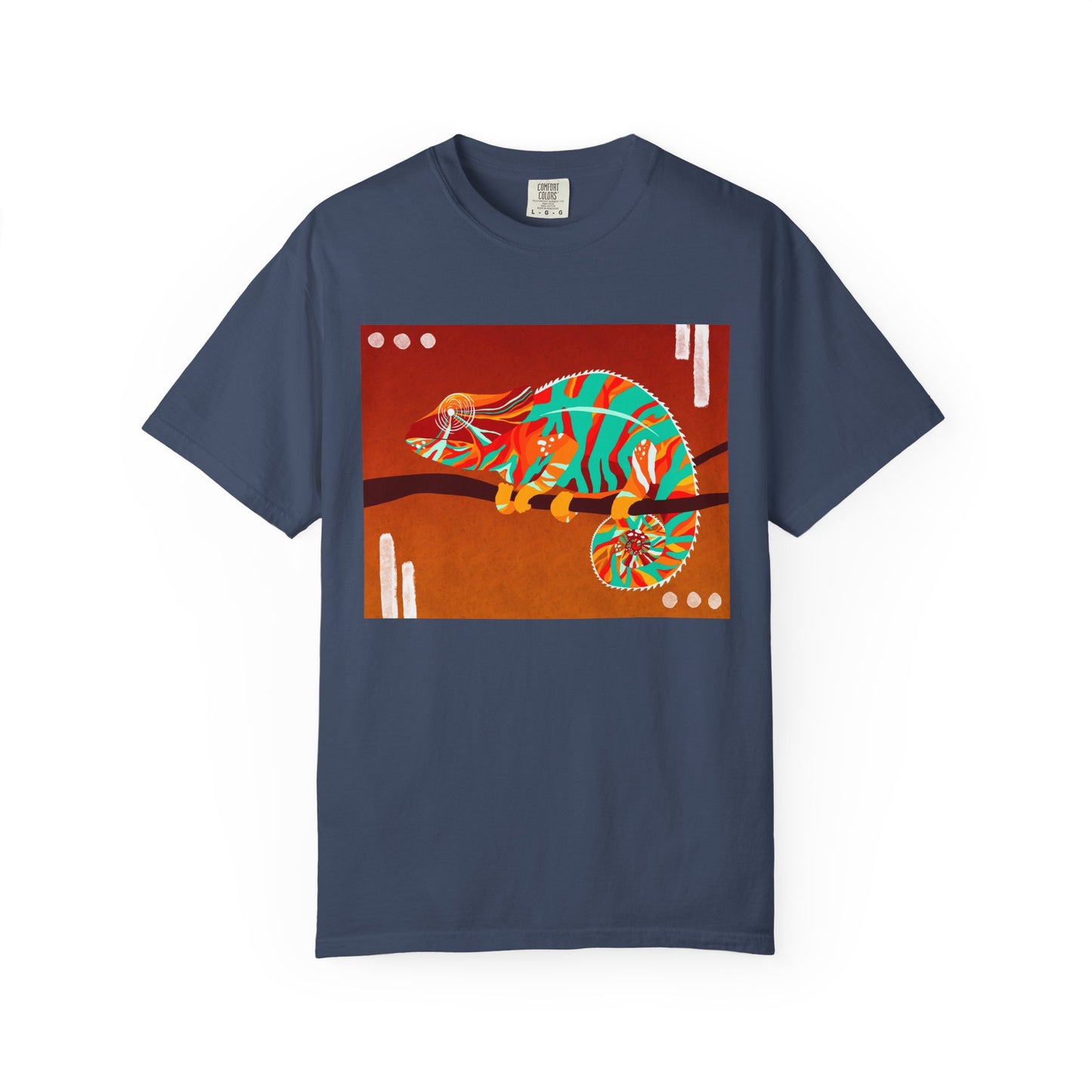 Vibrant Chameleon T-Shirt | Eco-friendly Fashion Tee, Unisex Graphic Tee, Animal Lover Shirt, Gift for Nature Enthusiasts