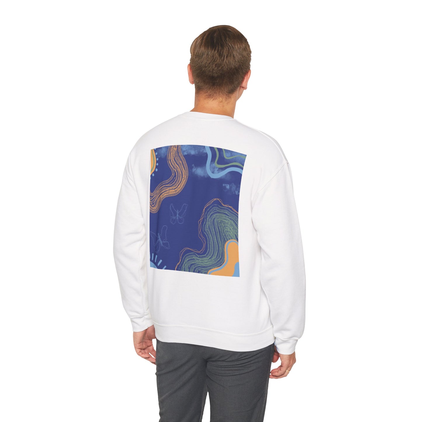 Vibrant Unisex Crewneck Sweatshirt, Cozy Sweatshirt for All Seasons, Casual Wear, Art-Inspired Gift, Spring Fashion, Unisex Apparel