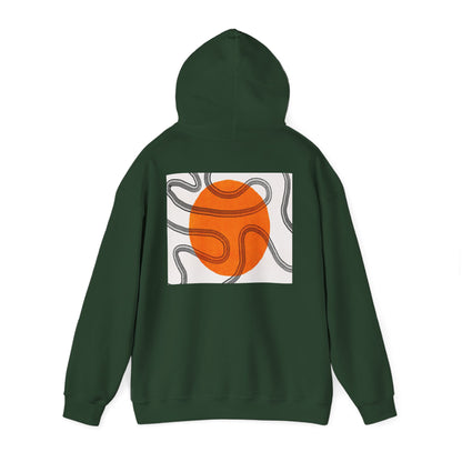 Lotus & Sun Graphic Hoodie - Cozy Unisex Sweatshirt, Trendy Casual Wear, Yoga Gift, Inspirational Apparel, Relaxed Style