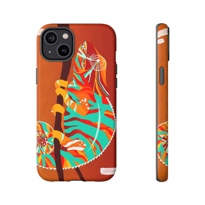 Chameleon Phone Case - Vibrant Artistic Design, Tough Cases for Animal Lovers, Unique Gift, Eco-Friendly Protection