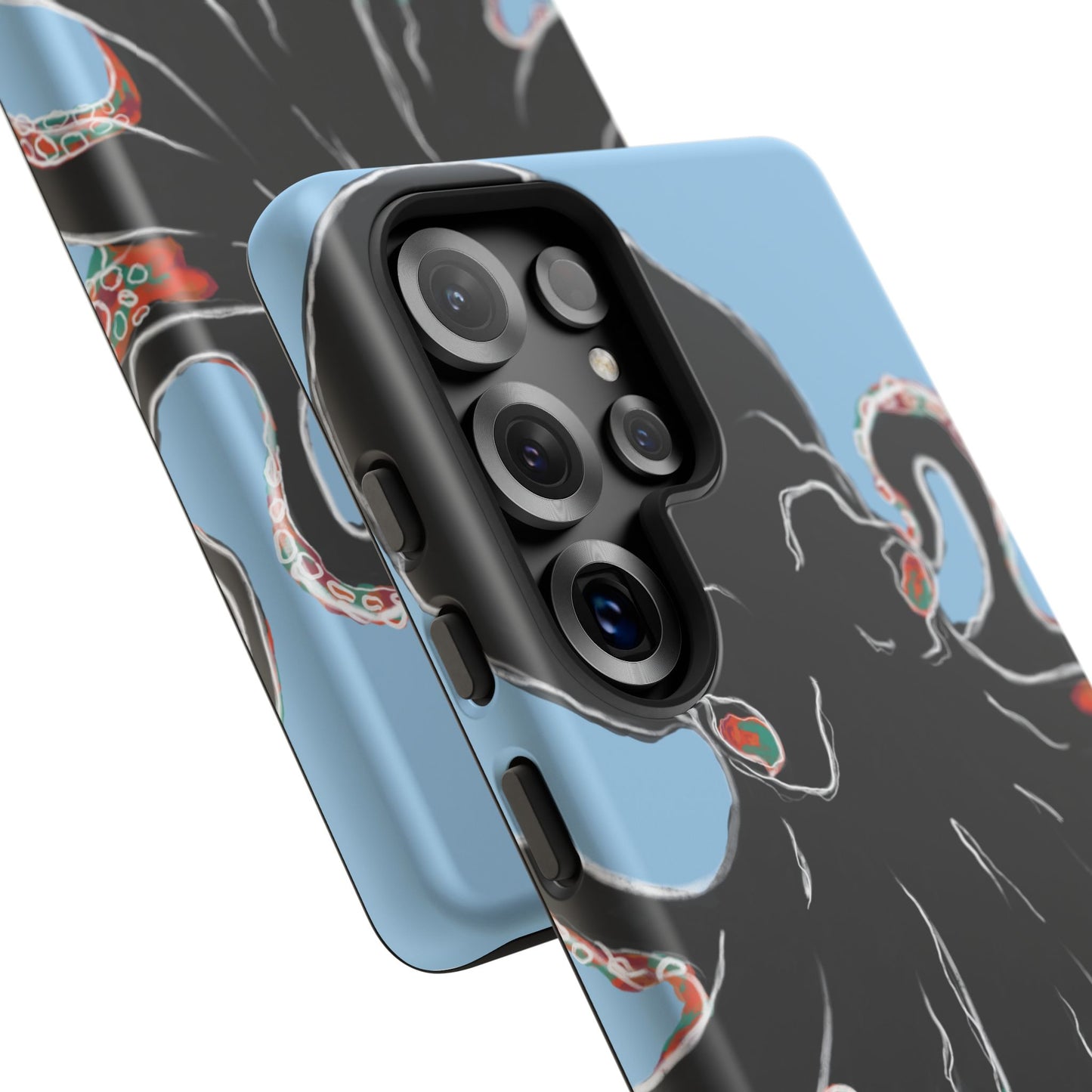 Octopus Tough Phone Case, Sea Creature Design, Ocean Lover Gift, Unique Phone Cover, Underwater Artwork