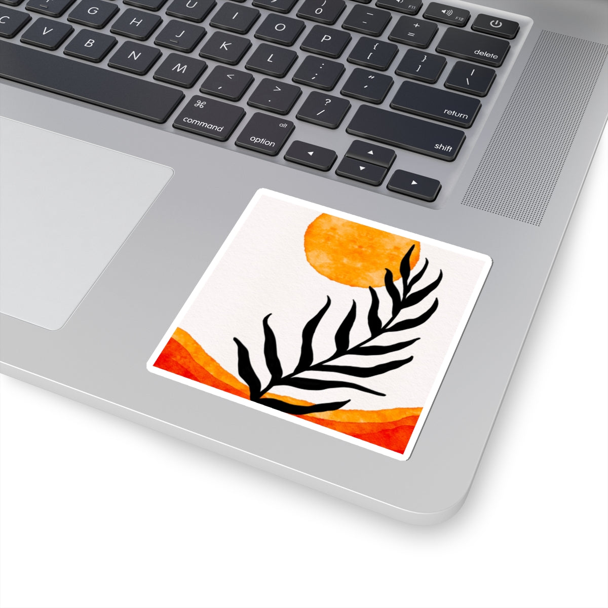 Sunset Leaf Kiss-Cut Stickers for Aesthetic Decor, Laptop Stickers, Journal Accessories, Floral Art, Gifts for Nature Lovers