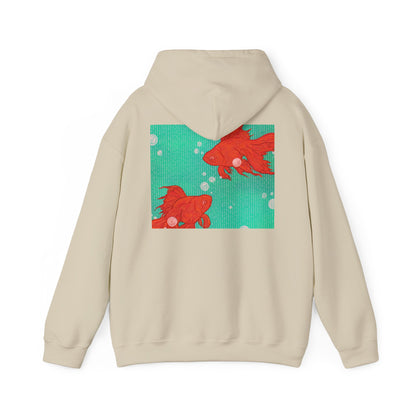 Colorful Goldfish Hoodie, Unisex Sweatshirt, Cozy Everyday Wear, Perfect for Gifts, Fun Fashion for Animal Lovers, Vibrant Pullover