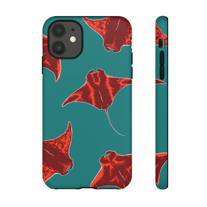 Manta Ray Phone Case, Tropical Phone Cover, Ocean Vibe Accessories, Summer Gift Idea, Marine Animal Merchandise