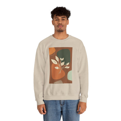 Botanical Print Crewneck Sweatshirt | Cozy Unisex Sweatshirt, Fall Fashion, Casual Wear, Gift for Her, Botanical Art