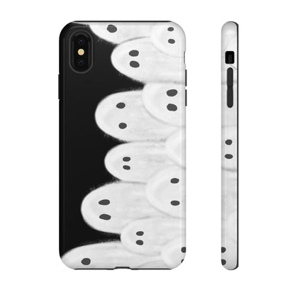 Painted Ghosts Phone Case | Ghostly Tough Phone Case for Spooky Style, Halloween Gift, Phone Cover, Ghost Theme, Unique Accessory, Spooky Season, Viral Painted Ghosts Inspired Design