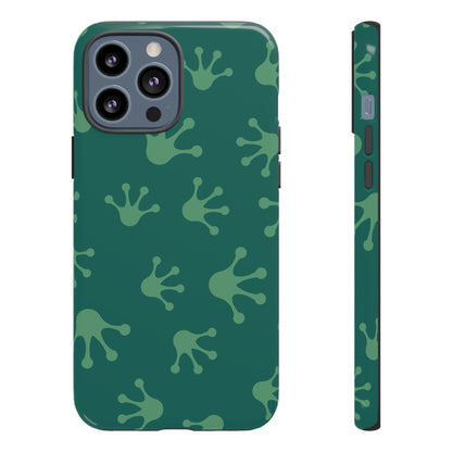 Frog Print Phone Case, Nature Lover Gift, Eco-Friendly Cover, Fun Green Design, Unique Frog Accessories