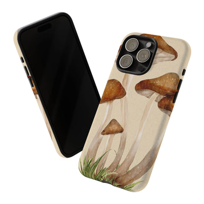 Mushroom Phone Case - Nature Lover, Eco-Friendly Gift, Cute Cell Phone Cover, Aesthetic Tech Accessory, Unique Fall Decor, Artsy Phone Cases, Cute, Gift for Her, Nature-inspired Designs, Durable Cases