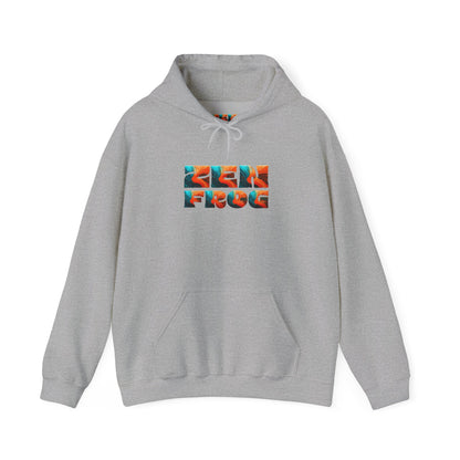 Zen Frog & Moon Unisex Hoodie, Cozy Sweatshirt for Relaxation, Gifts for Nature Lovers, Festival Wear, Everyday Comfort