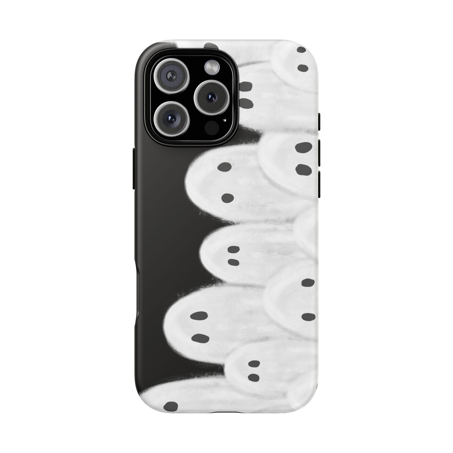 Painted Ghosts Phone Case | Ghostly Tough Phone Case for Spooky Style, Halloween Gift, Phone Cover, Ghost Theme, Unique Accessory, Spooky Season, Viral Painted Ghosts Inspired Design