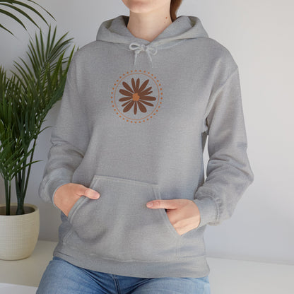 Chic Flower Design Unisex Hoodie, Cozy Sweatshirt, Trendy Gift for Her, Fall Fashion, Casual Comfort Wear