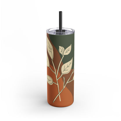 Autumn Leaves Tumbler, Fall Travel Mug, Eco-Friendly Drinkware, Perfect for Gifts, Seasonal Decor, 20oz Skinny Cup
