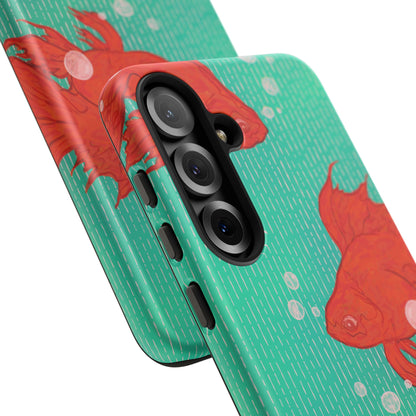 Vibrant Goldfish Phone Case, Colorful iPhone Cover, Ocean Vibe Accessory, Unique Gift for Fish Lovers, Cute Phone Cases
