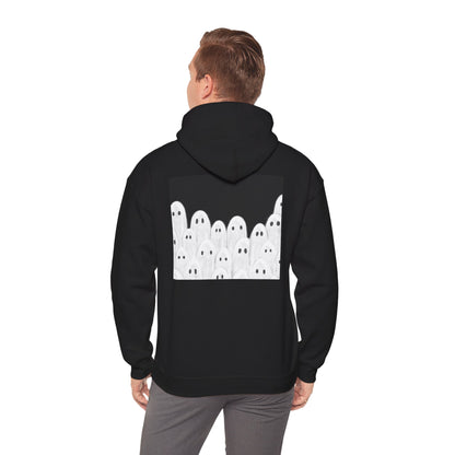 Painted Ghosts Pullover | Halloween Ghost Hoodie, Unisex Boo Sweatshirt, Spooky Gift for Fall, Cozy Halloween Apparel, Ghost Lover Hoodie, Perfect for Spooky Season